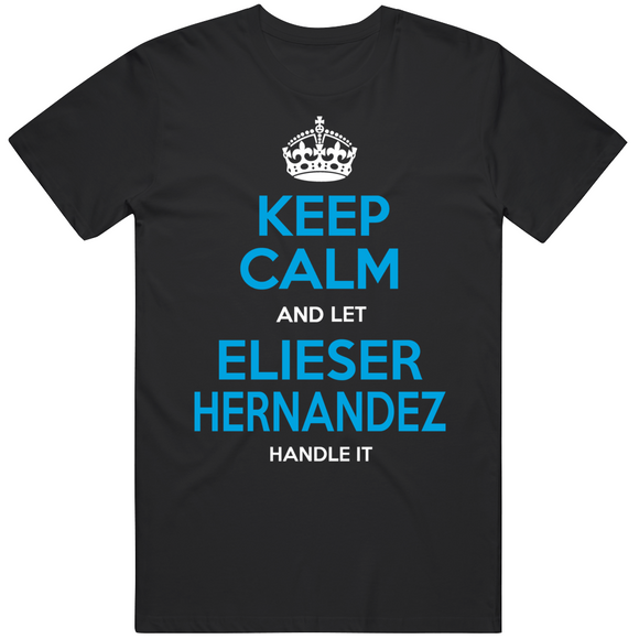 Elieser Hernandez Keep Calm Miami Baseball Fan T Shirt