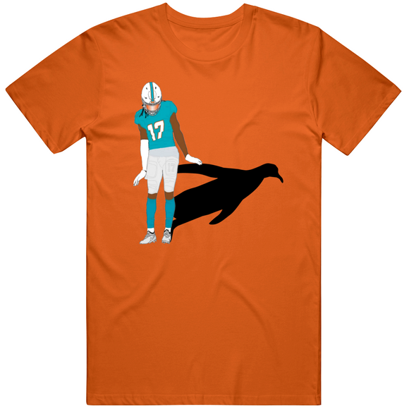 Jaylen Waddle Miami Waddle Waddle The Penguin Shadow Football Fan T Shirt